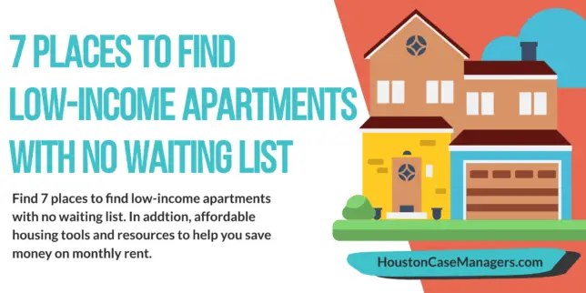 Low Income Apartments No Waiting List