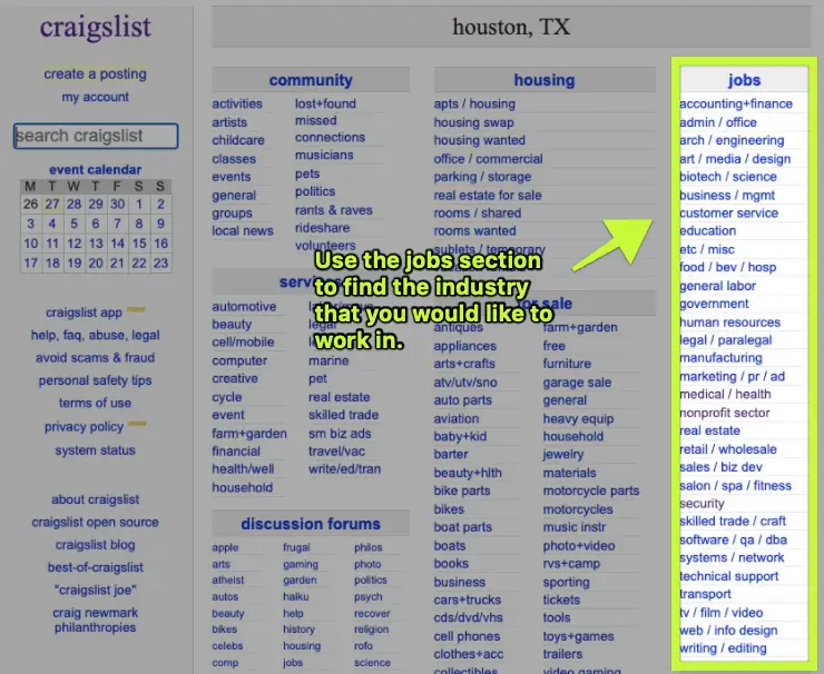 craigslist jobs