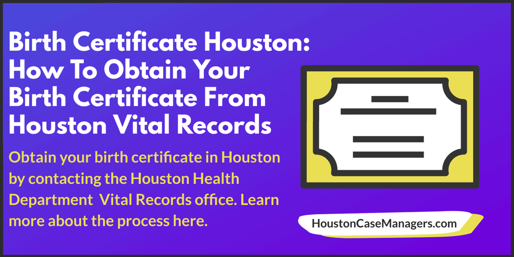 birth certificate houston