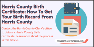 Harris County Birth Certificate