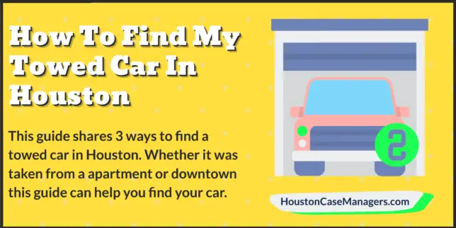 how to find towed car in Houston