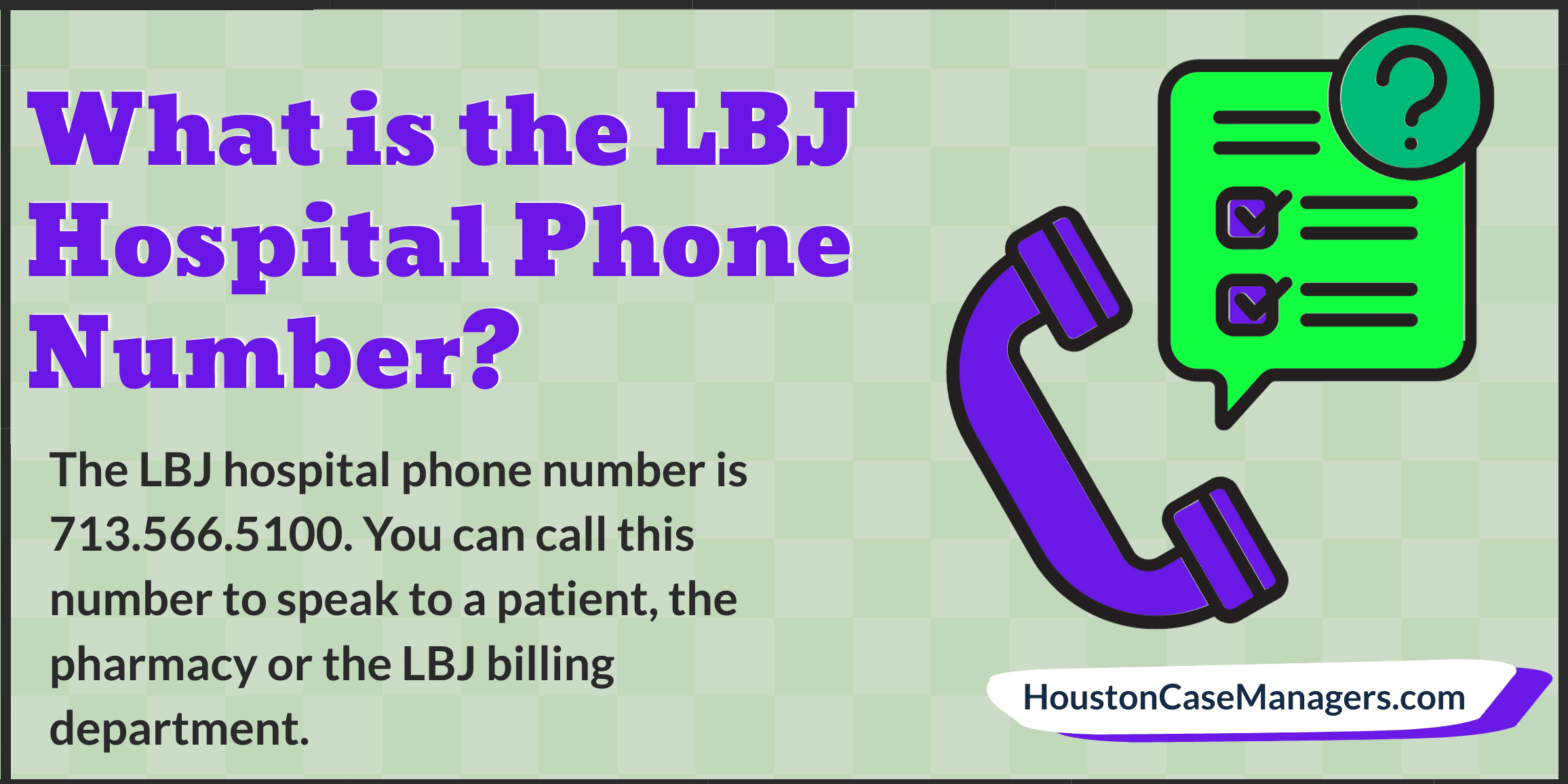 LBJ hospital phone number