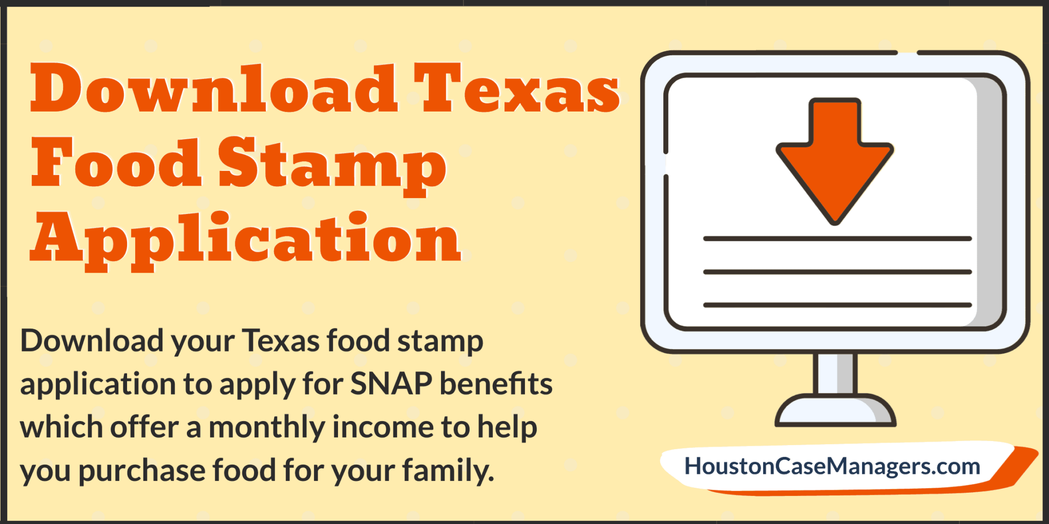 Download Your Texas Food Stamp Application (2022)