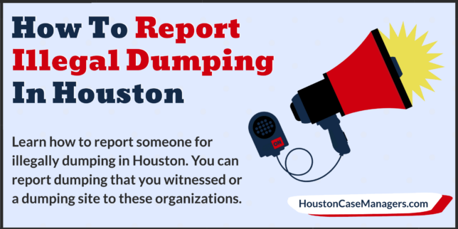 report illegal dumping Houtson