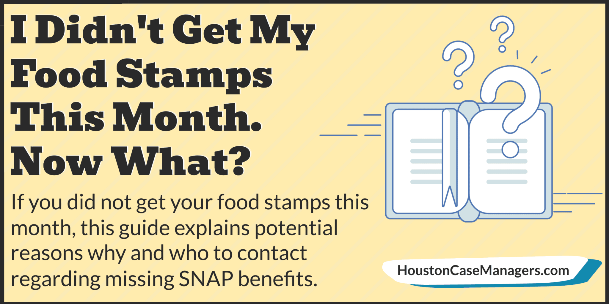 I Didn't Get My Food Stamps This Month. Now What?