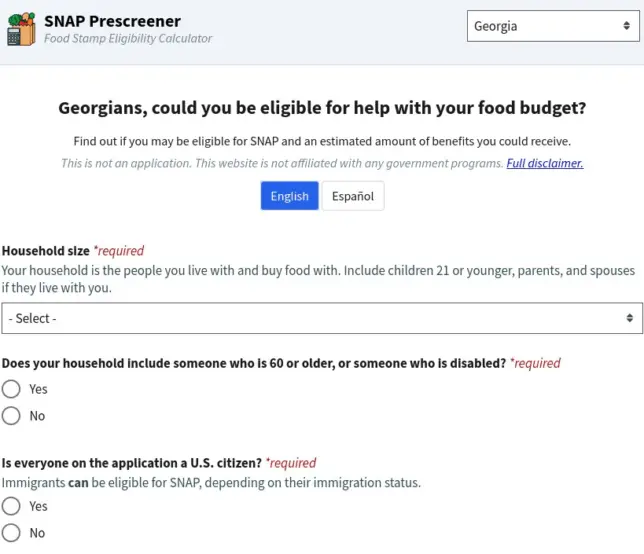 Food Stamp Calculator How To Determine SNAP Eligibility