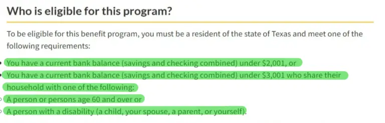 How Much Money Can You Have In The Bank And Still Get Food Stamps In Texas