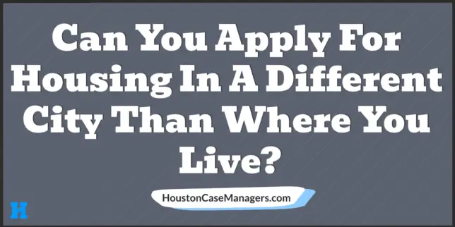 apply for housing different city