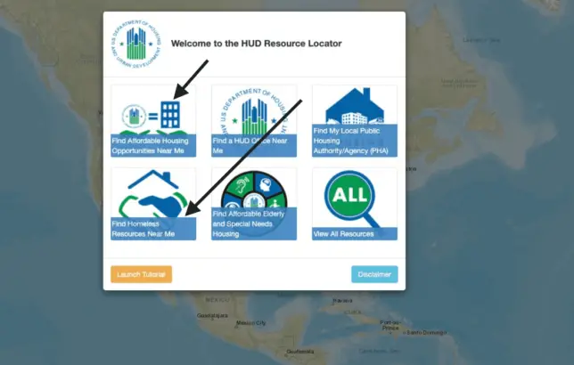 HUD Resource locator