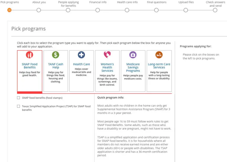 How To Apply For Texas Food Stamps Online (Renew Texas SNAP Online)