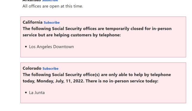 Social Security Office updates_1