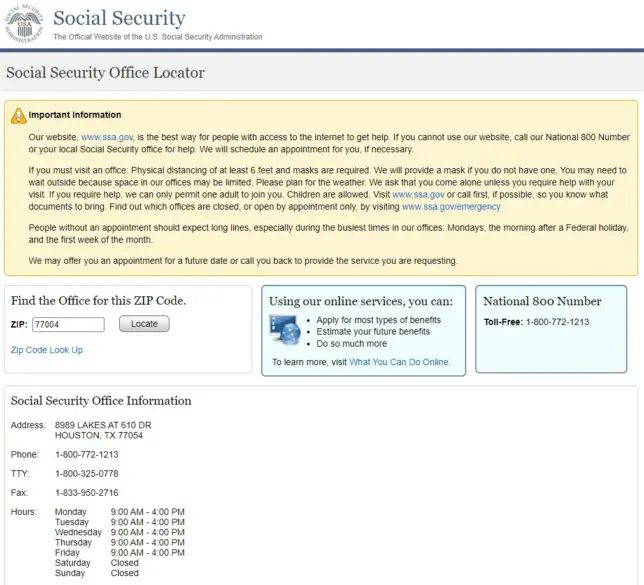 Social security offices