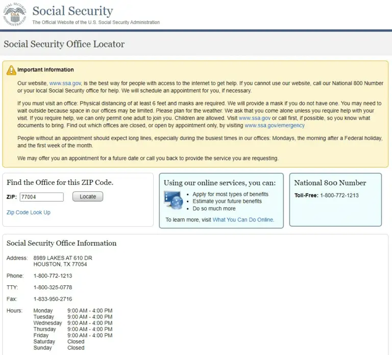 How To Find A Social Security Office Near You (2 Easy Steps)