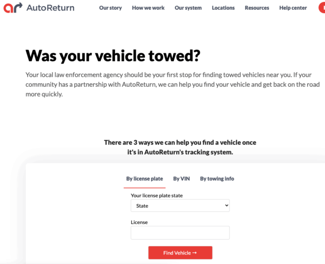 Auto Return (towed car) 