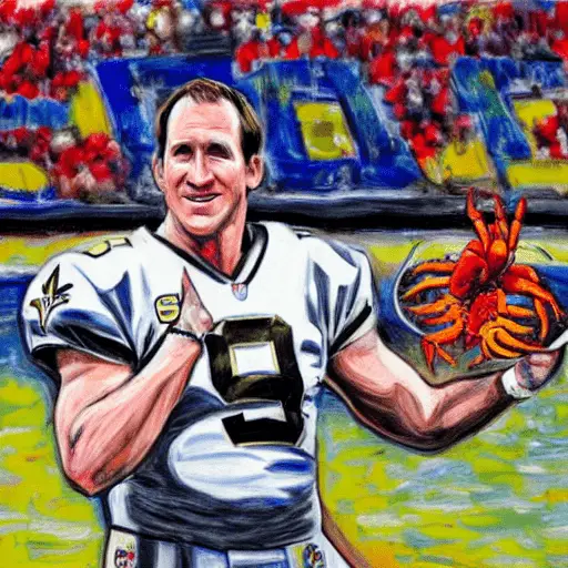 drew brees crawfish in new orleans