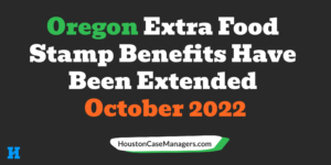 oregon extra food stamps October 2022