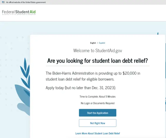 Biden Student Loan Relief Program 