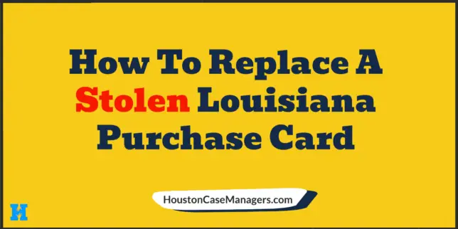lost Louisiana EBT card