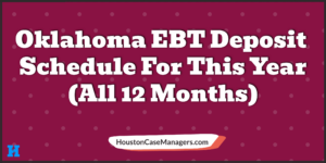Oklahoma ebt deposit schedule 2023