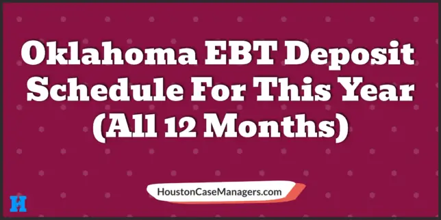 Oklahoma ebt deposit schedule 2023