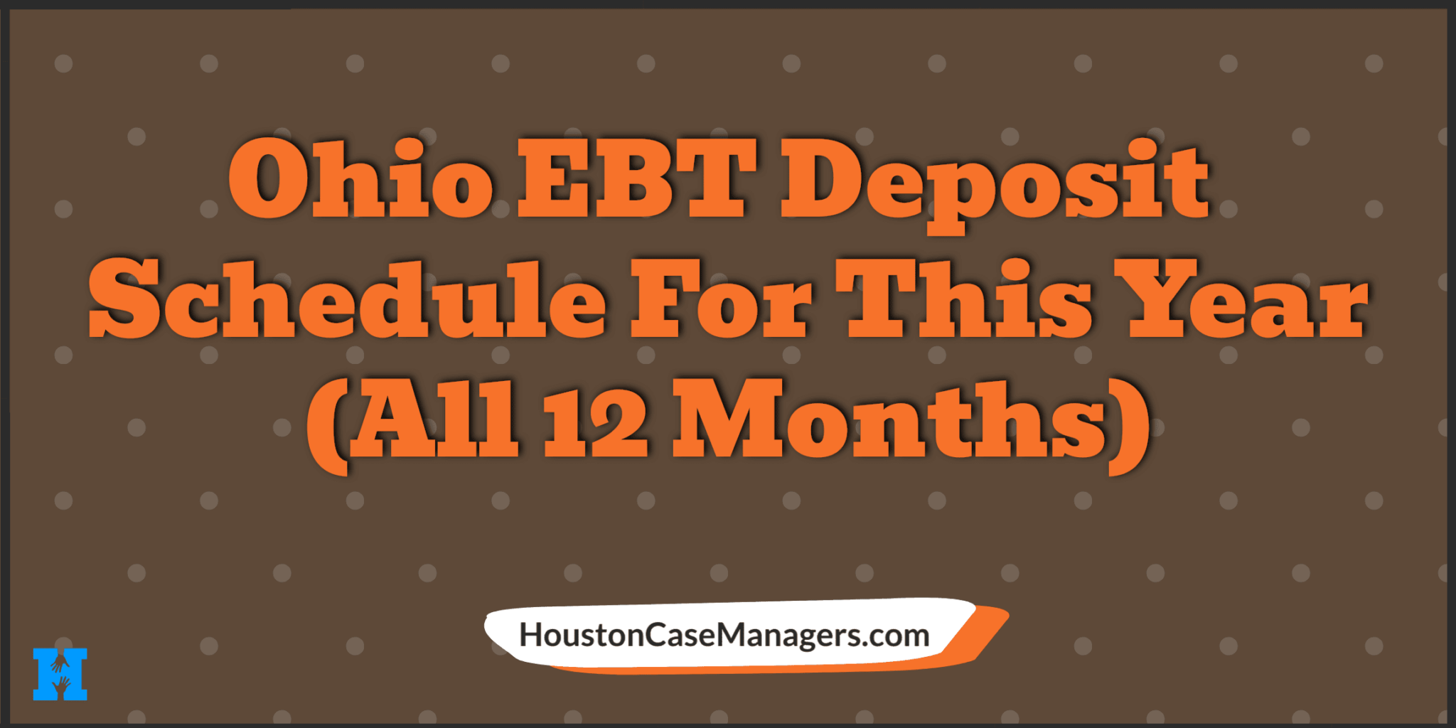 Ohio 2023 EBT Deposit Schedule