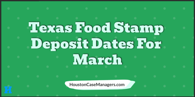 Texas EBT Deposit Schedule 2023