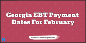 Georgia EBT payment dates