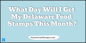 Delaware food stamp deposit schedule this month